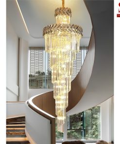 Đèn chùm pha lê thả thông tầng led cao cấp sl1003