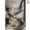 Đèn chùm thả thông tầng cánh hoa pha lê cao cấp TT1005