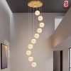 Đèn chùm thả thông tầng hình cầu mặt trăng cao cấp sl1010