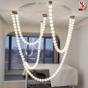 Đèn chùm thả thông tầng hình dây ngọc trai cao cấp sl1043