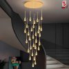 Đèn chùm thả thông tầng hình giọt nước cao cấp sl1013