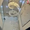 Đèn chùm thả thông tầng hình lông vũ pha lê cao cấp sl1047