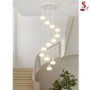 Đèn chùm thả thông tầng hình quả bí ngô cao cấp sl1011