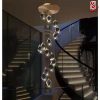 Đèn chùm thả thông tầng hình viên pha lê cao cấp TT1014