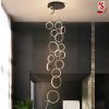 Đèn chùm thả thông tầng hình vòng cao cấp sl1026