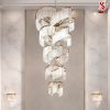 Đèn chùm thả thông tầng pha lê xoắn nghệ thuật cao cấp sl1037