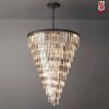 Đèn chùm thả thông tầng thác rủ pha lê cao cấp sl1049