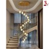 Đèn chùm thông tầng pha lê dây xoắn thiên hà cao cấp sl1022